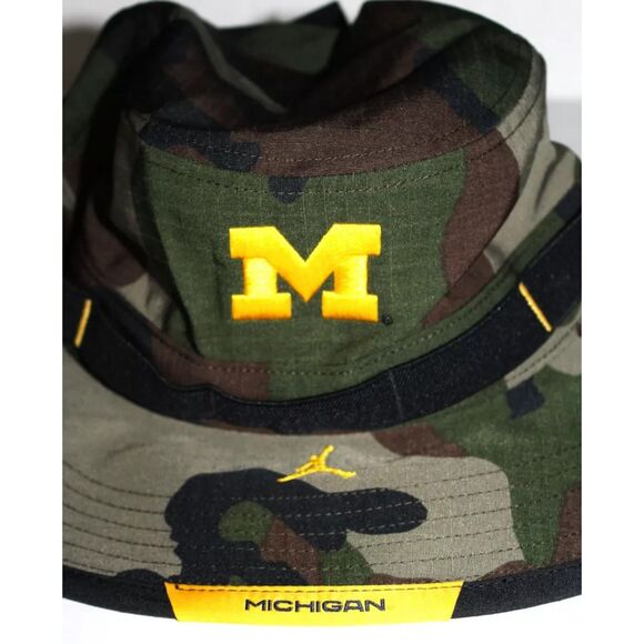 Michigan Wolverines Jordan Brand Boonie SZ Medium/Large Bucket Hat Camo On Field - Picture 2 of 4